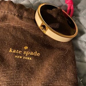 Kate spade Ivory Gold bangle bracelet